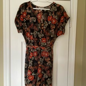 Textured Floral Dress🖤🌹🖤